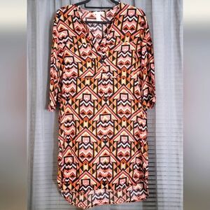 H&M Geometric Patterned Dress Size 10